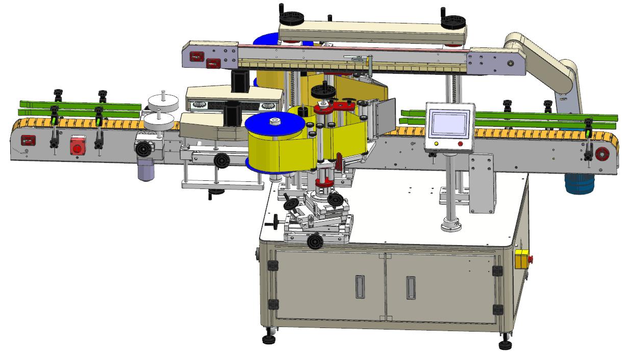 全自動雙側(cè)面貼標(biāo)機-17